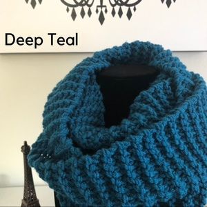 Dark Teal Infinity Scarf